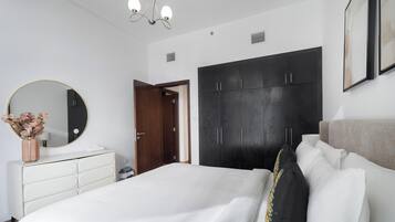 Standard-huoneisto, kaupunkinäköala | 2 makuuhuonetta, kannettavalle tietokoneelle sopiva työtila