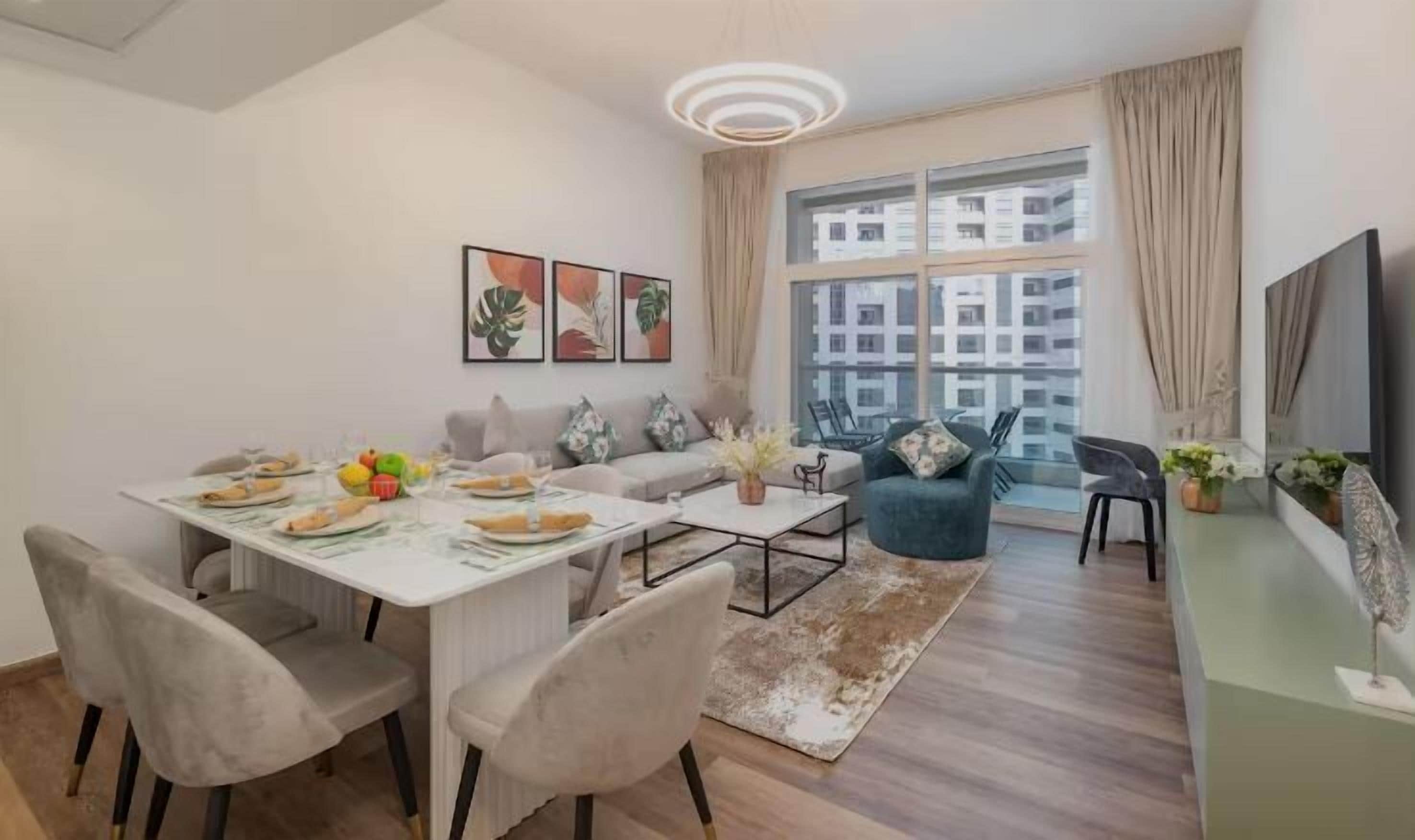 Standard Apartment, City View | Living area | 65-inch Smart TV with cable channels