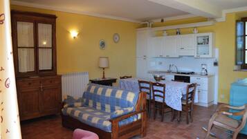 Apartment, 2Â Schlafzimmer, Terrasse, Gartenblick | Wohnbereich