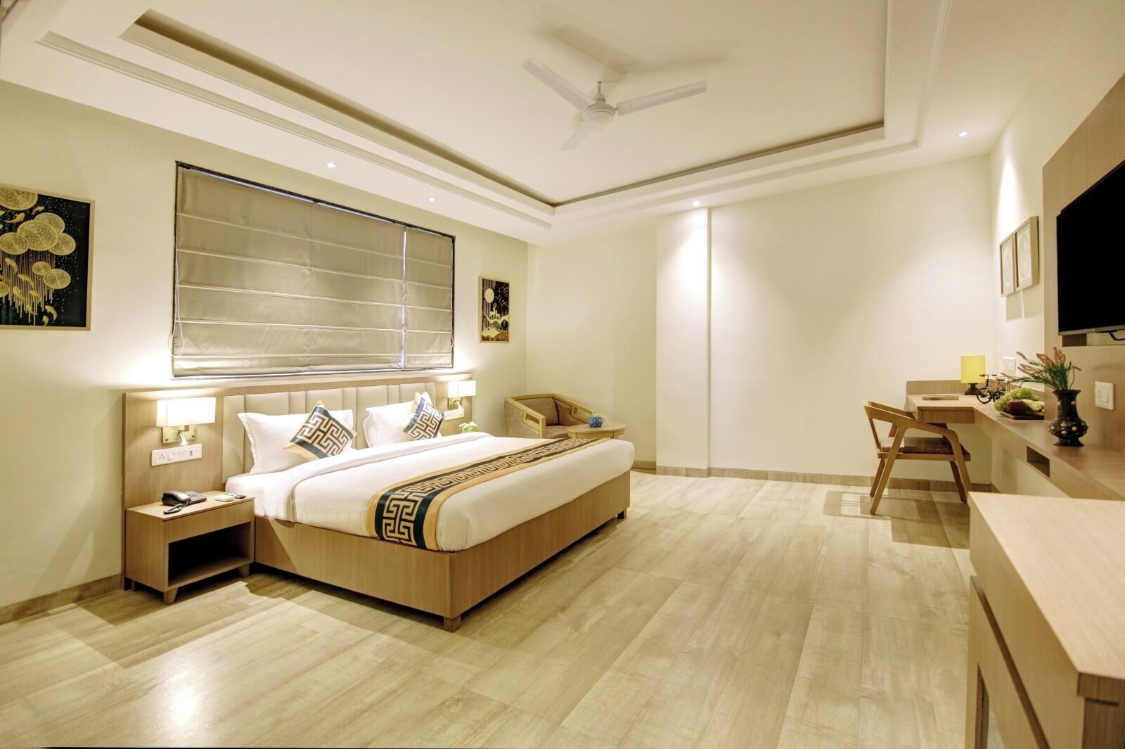 Deluxe Double Room, City View | Premium bedding, laptop workspace, iron/ironing board, free WiFi