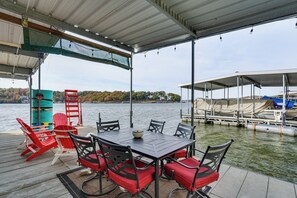 House (2 Bedrooms) | Interior - Dock & Kayaks: Lake Ozark Family Retreat (Lake Ozark)