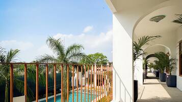 Standard Double Room, Pool View | Terrace/patio