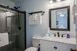 Shower, hair dryer