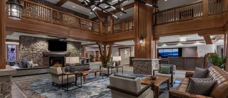 TV connectée, cheminée