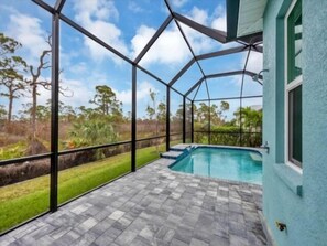 A heated pool