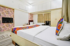 Deluxe Double Room, Balcony, City View | Soundproofing, free WiFi, bed sheets - Hotel Rest & Peace, Airport (Ahmedabad)