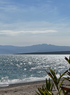 En la playa