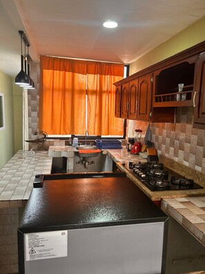 Fridge, microwave, coffee/tea maker - Departamento Centrico Morelos (Arandas)