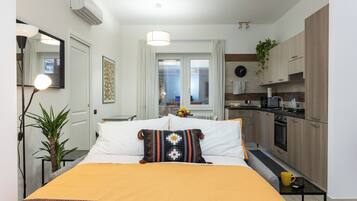 1 chambre, fer et planche Ă repasser, Wi-Fi, draps fournis