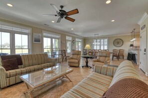Smart TV - Seven Bedroom Channel Front Home with a Private Pool and Hot Tub (Garden City Beach)