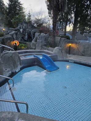Indoor pool, outdoor pool