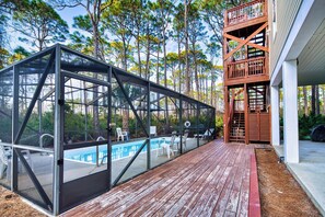 Pool - Silver Lining - Pet Friendly, Beach Access, Private Pool, Beach Gear Credit Included! (St George Island)