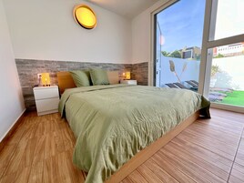 舒适平房, 海景 | 1 多间卧室、办公桌、笔记本电脑工作区、免费 WiFi