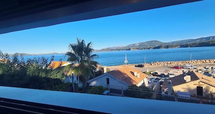 Beautiful new waterfront villa with swimming pool, 180-degree sea view