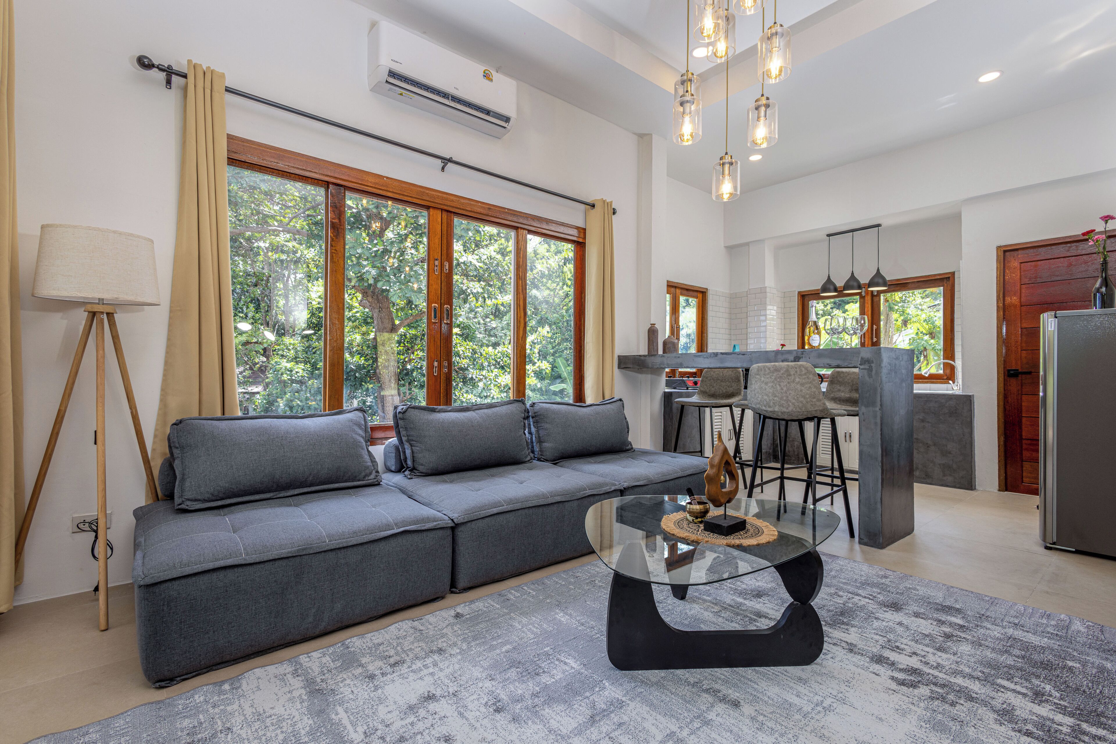 Design Villa, 2 Bedrooms, Terrace, Sea View | Living area