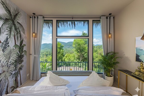 Design Villa, 2 Bedrooms, Terrace, Sea View | Premium bedding, minibar, in-room safe, individually decorated - BOHO Boutique Bungalows (Ko Pha-ngan)