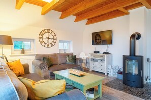 TV, caminetto, impianto stereo