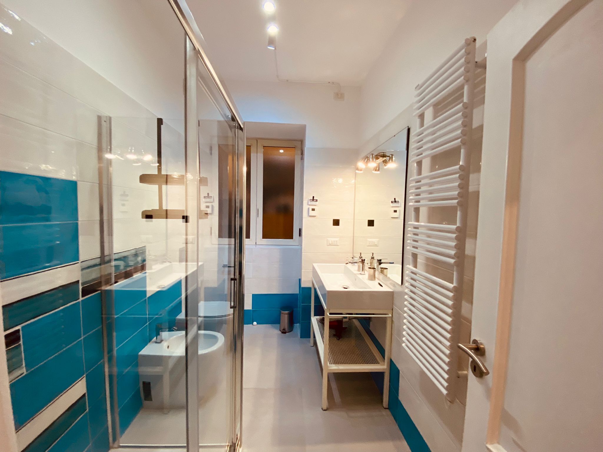 Dusche, Haartrockner, Bidet, Handtücher