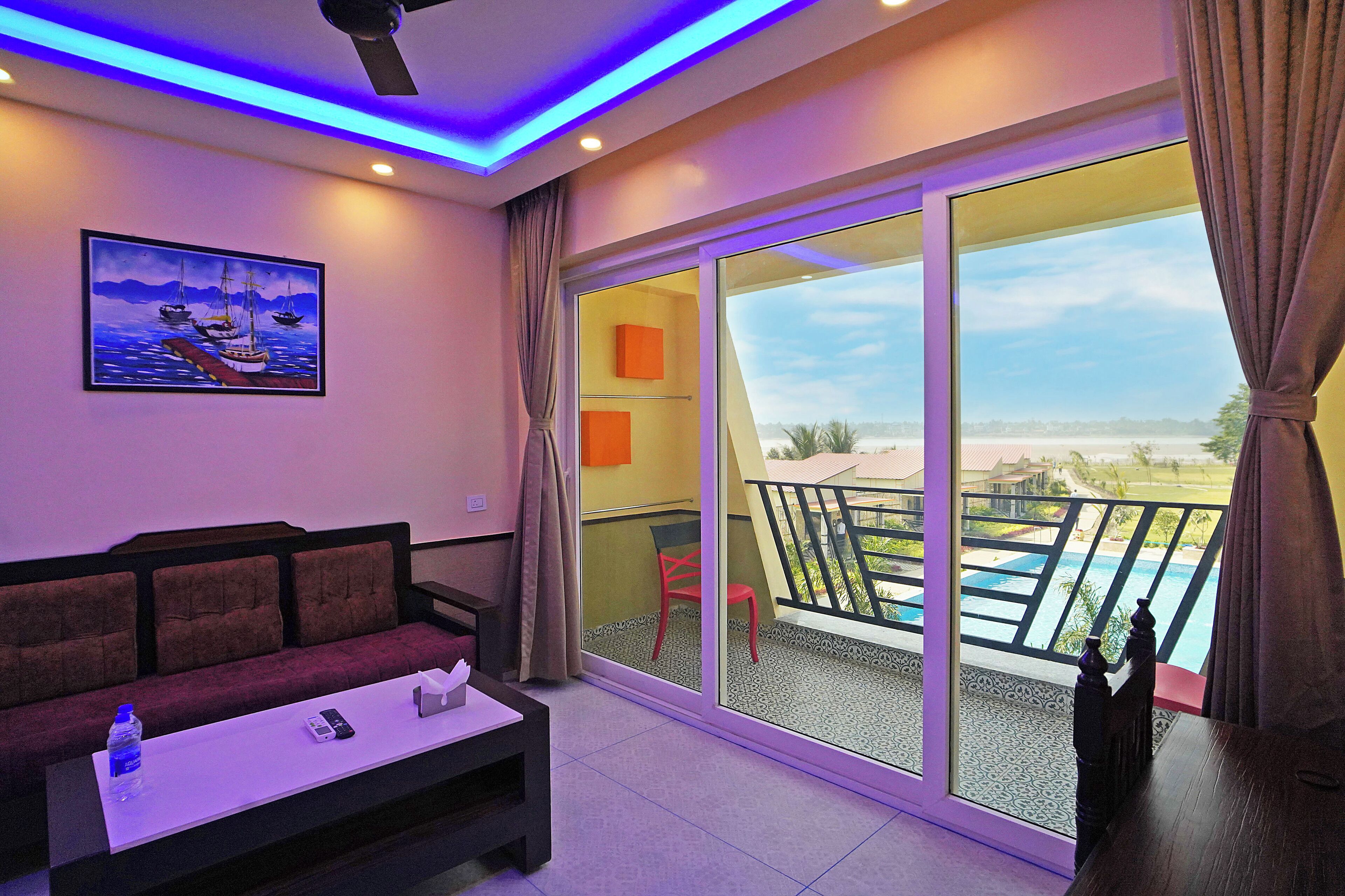 Habitació doble Deluxe, balcó, vistes al riu | Balcó