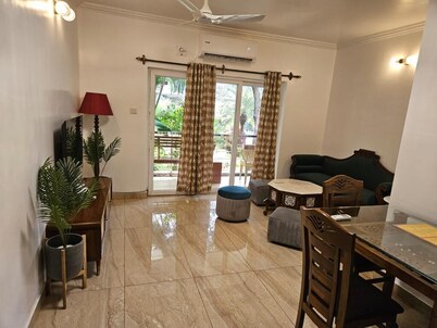 Charming 4-bedroom villa with AC and WiFi in marvelous Morjim