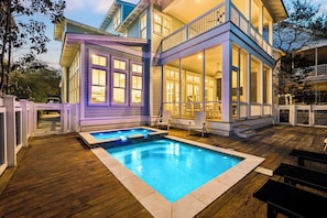 A heated pool - Magnolia Way|Private Community Beach Access|Watercolor Home w/ Private Pool (Watercolor)