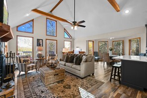 Télévision, cheminée, jeux vidéo