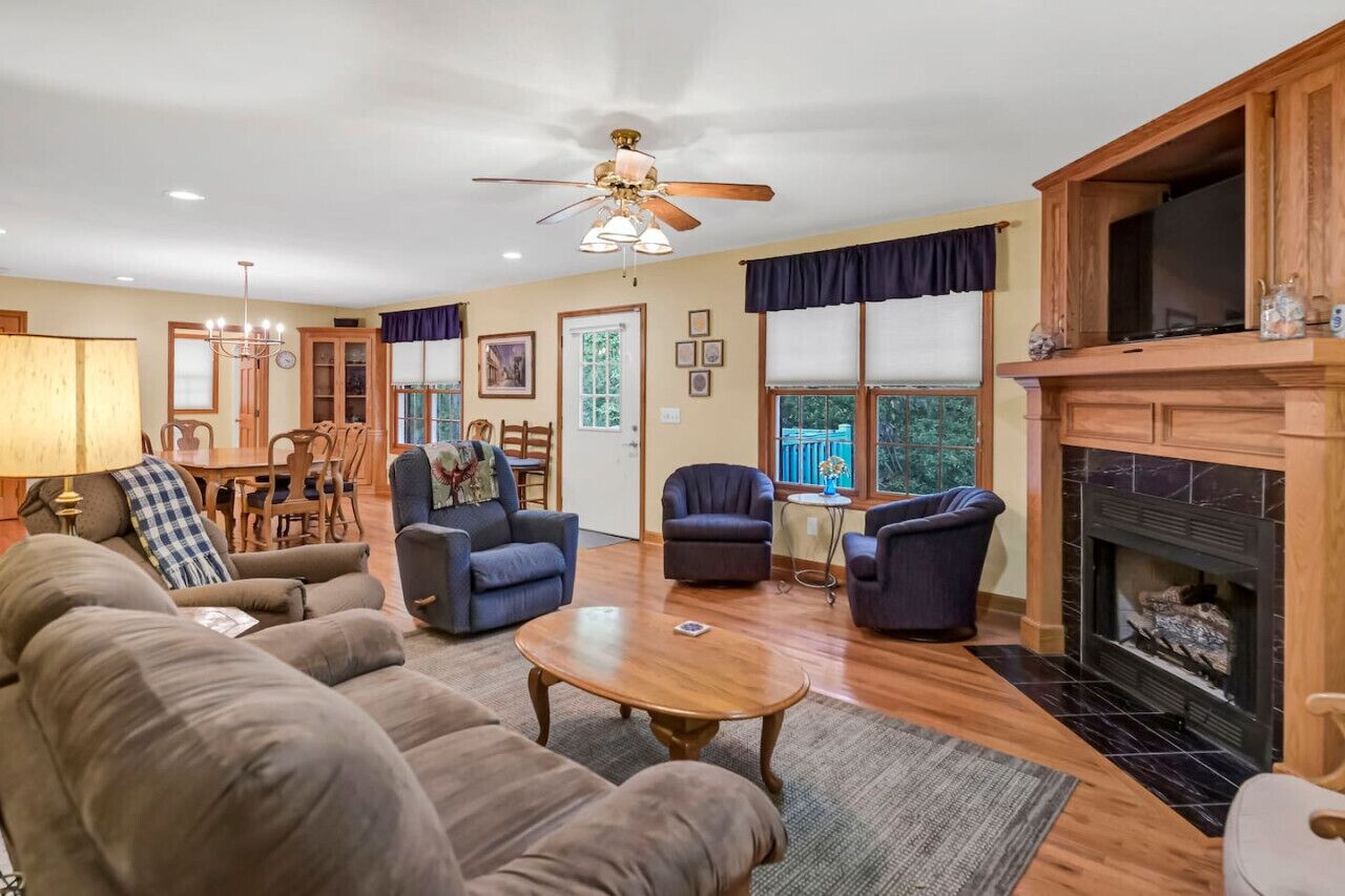 TV connectée, cheminée