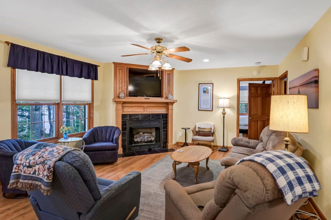 TV connectée, cheminée