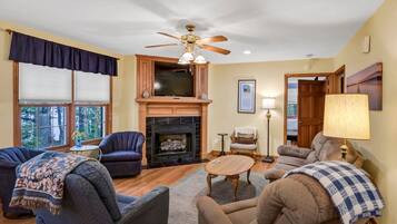 TV connectée, cheminée