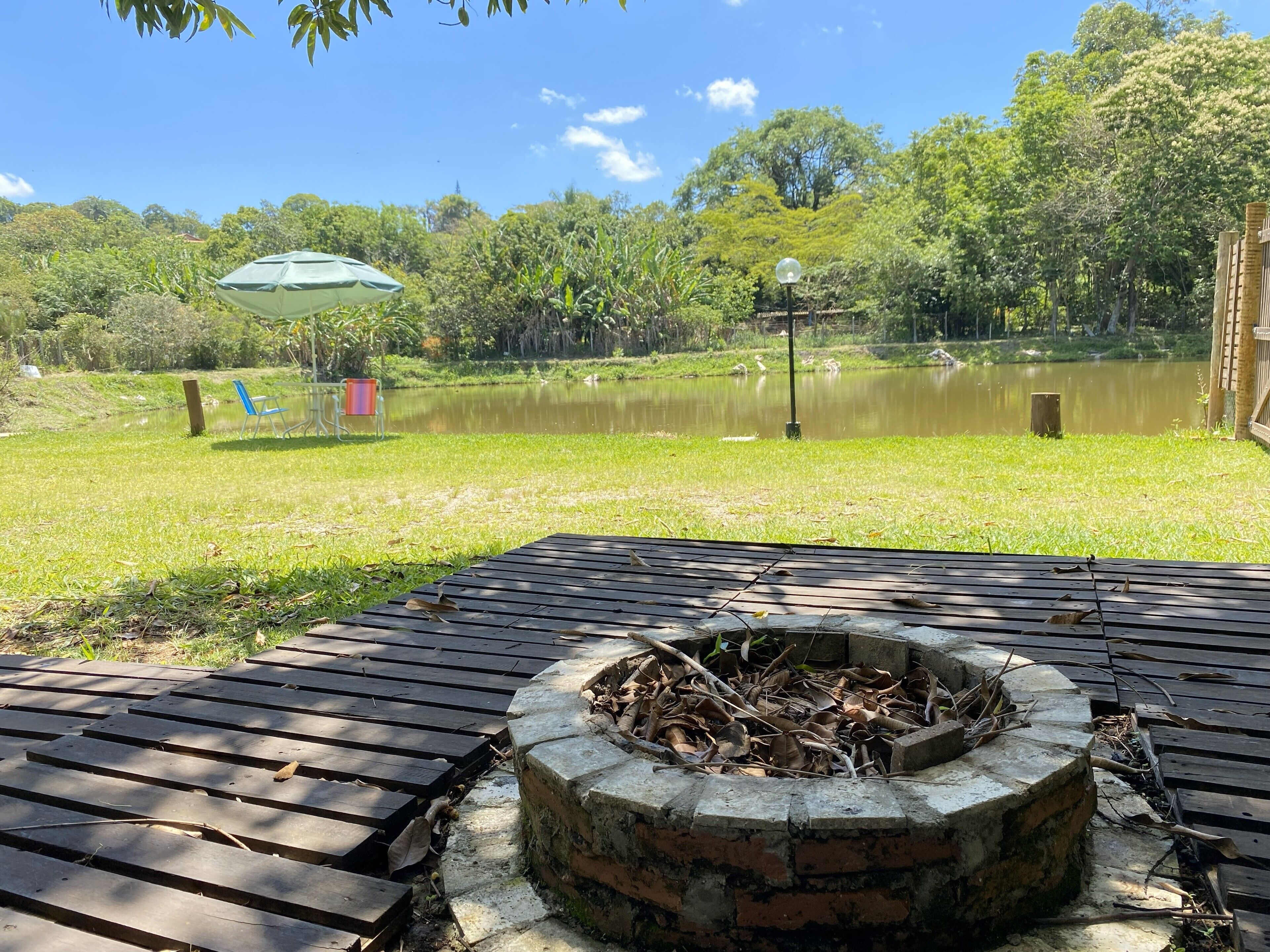 Exclusive Cabin, Pool Access, Lake View | Living area | TV