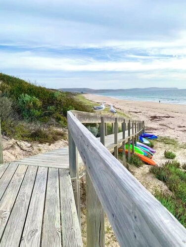 Sleeps 10, walk to beach, three living areas. Perfect for extended families.