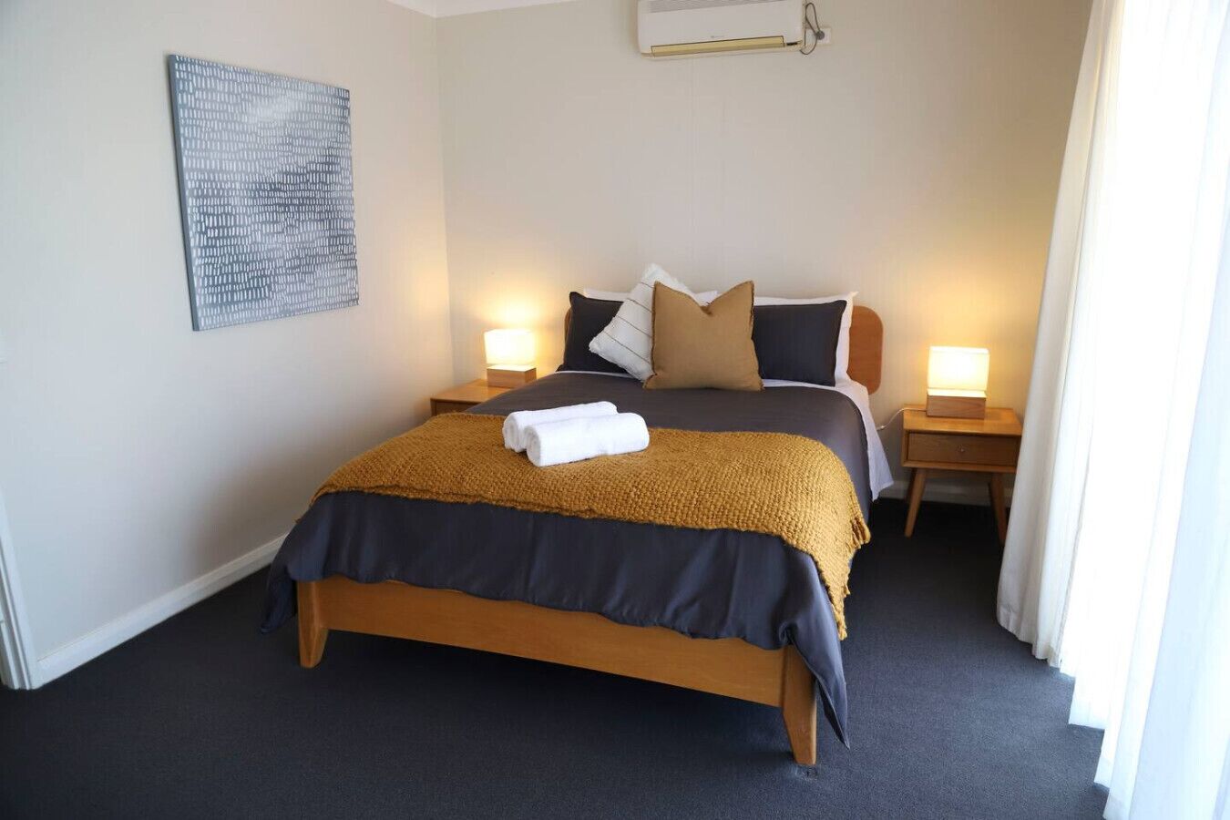 Desk, iron/ironing board, travel crib, free WiFi