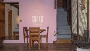 Dining - Sugar Surf Shack - 4 private rooms less than 30m from the the best surf in town (Santa Teresa)