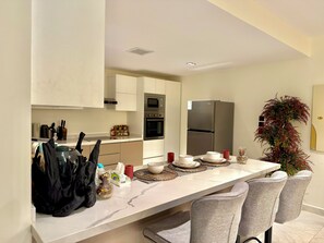 Fridge, microwave, oven, stovetop - Unique Ap Next To KAFD (Riyadh)