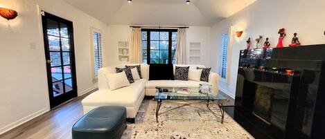 TV connectée, cheminée