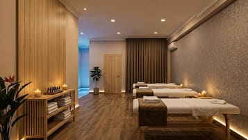 Massagens com pedras quentes, massagens musculares profundas