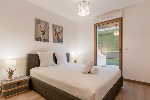 2 bedrooms, iron/ironing board, free WiFi, bed sheets - Le 002 - Bettex Télécabine - Terrasse vue Mt.Blanc (Saint-Gervais-les-Bains)