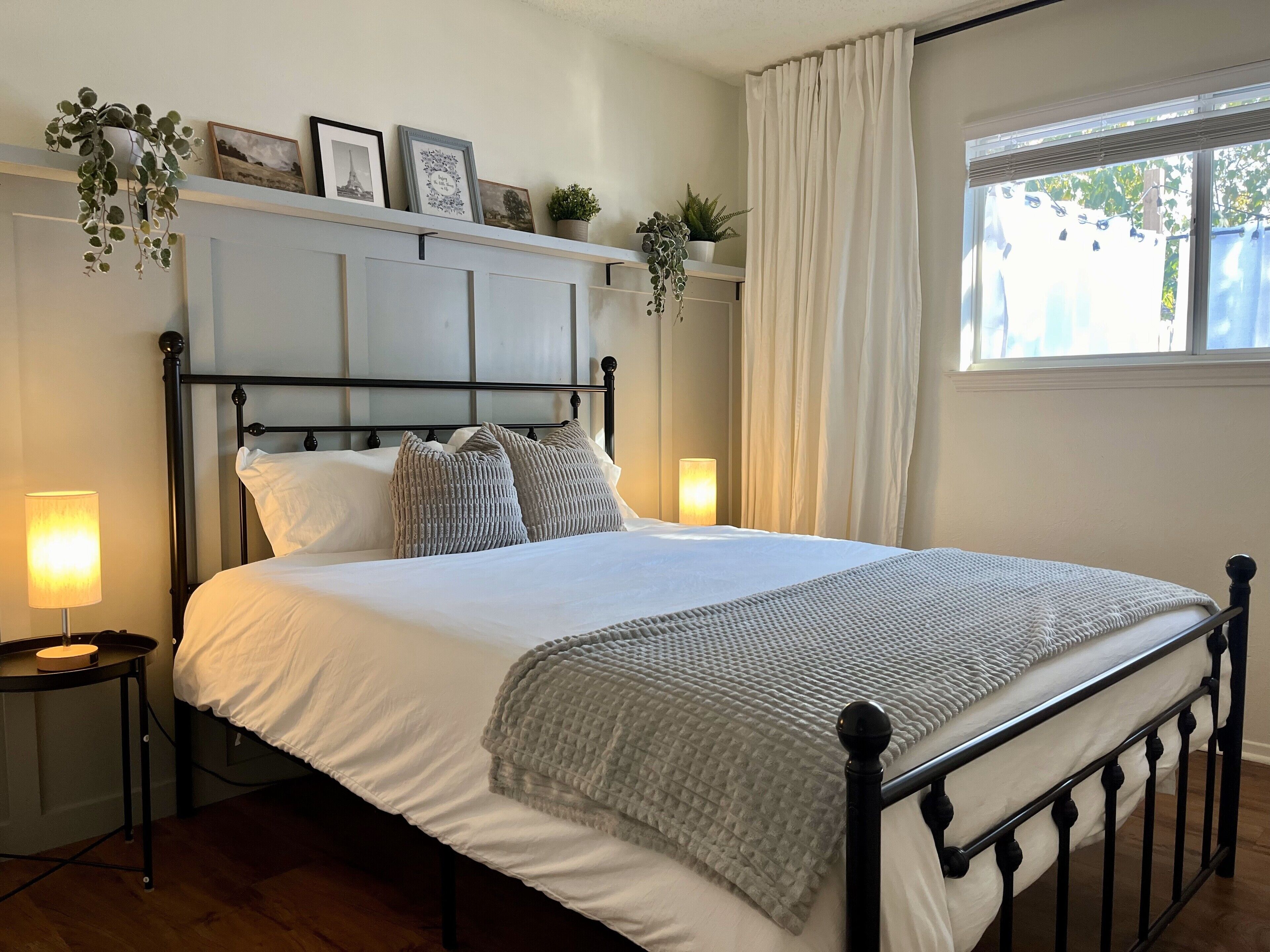 2 bedrooms, iron/ironing board, travel crib, WiFi