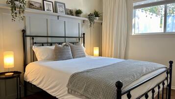 2 bedrooms, iron/ironing board, travel crib, WiFi