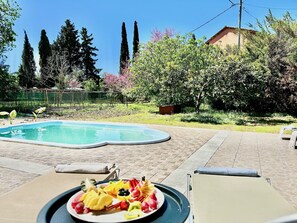 Outdoor dining - Beach Villa Night Flower with private pool (Dassia)