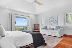 4 bedrooms, desk, iron/ironing board, travel crib