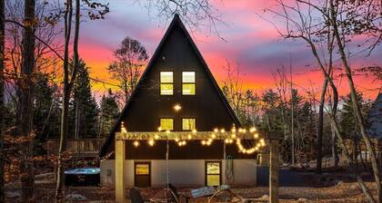 Spacious A-Frame | Hot Tub | Movie Room | Firepit