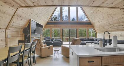 Spacious A-Frame | Hot Tub | Movie Room | Firepit