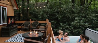 Camp Rock in the Poconos | Hot Tub & Firepit