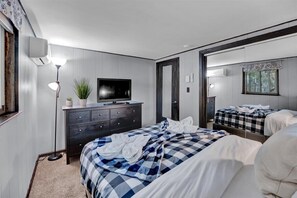 2 bedrooms, WiFi, bed sheets - Pocono Cabin | Hot Tub | Firepit | Lake Access (Long Pond)