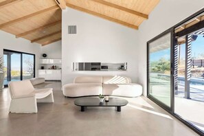 TV, fireplace, offices - Zendo House By The Cohost Company (Joshua Tree)