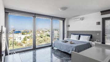 尊尚別墅, 4 間臥室, 露台, 海景 | 3 間睡房、高級寢具、書桌、隔音