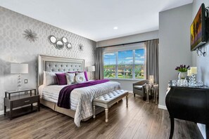 2 bedrooms, desk, iron/ironing board, travel cot