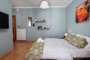 1 habitación, tabla de planchar con plancha, wifi y ropa de cama 