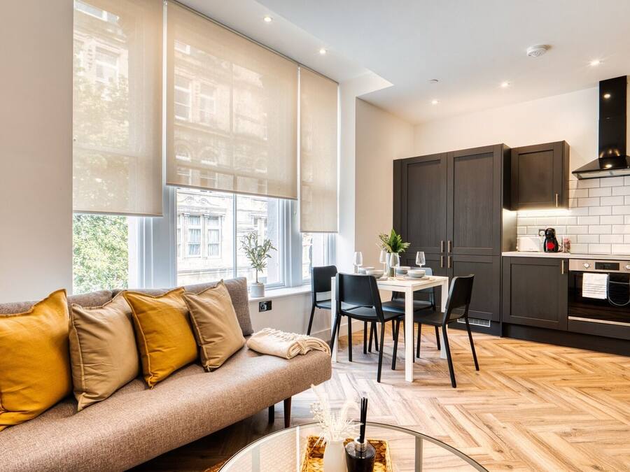 Apartment | Wohnbereich | Flachbildfernseher